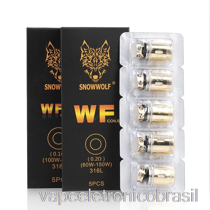 Vape Recarregável Snowwolf Wolf Wf Bobinas De Substituição 0.17ohm Wf-x1 Mesh Coils